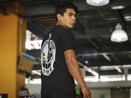 The Working from 12 to 6 Tee | Knockout Black | MMA Casual Wear